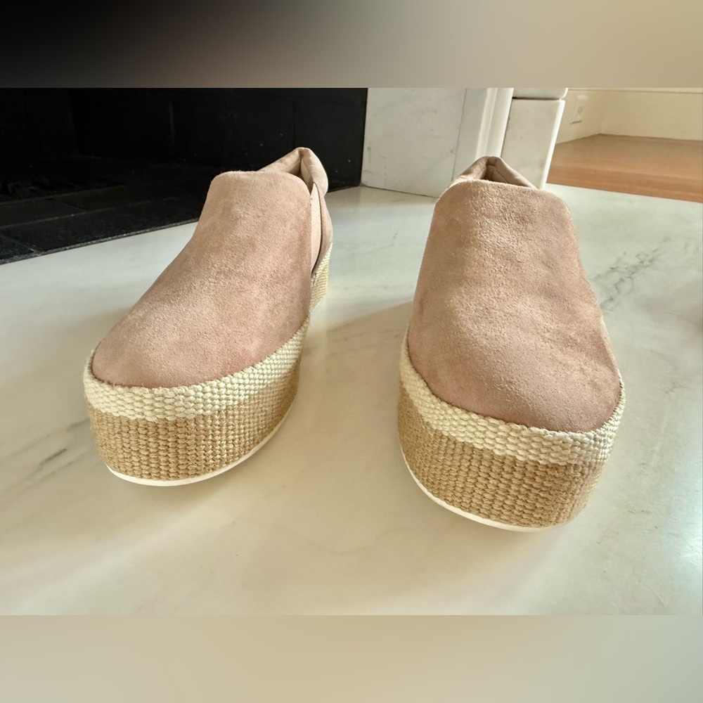 NEW ViNCE Wilden Flatform Suede Espadrille Sneakers Women's Slip-On Size 8 NWOT - Picture 5 of 14